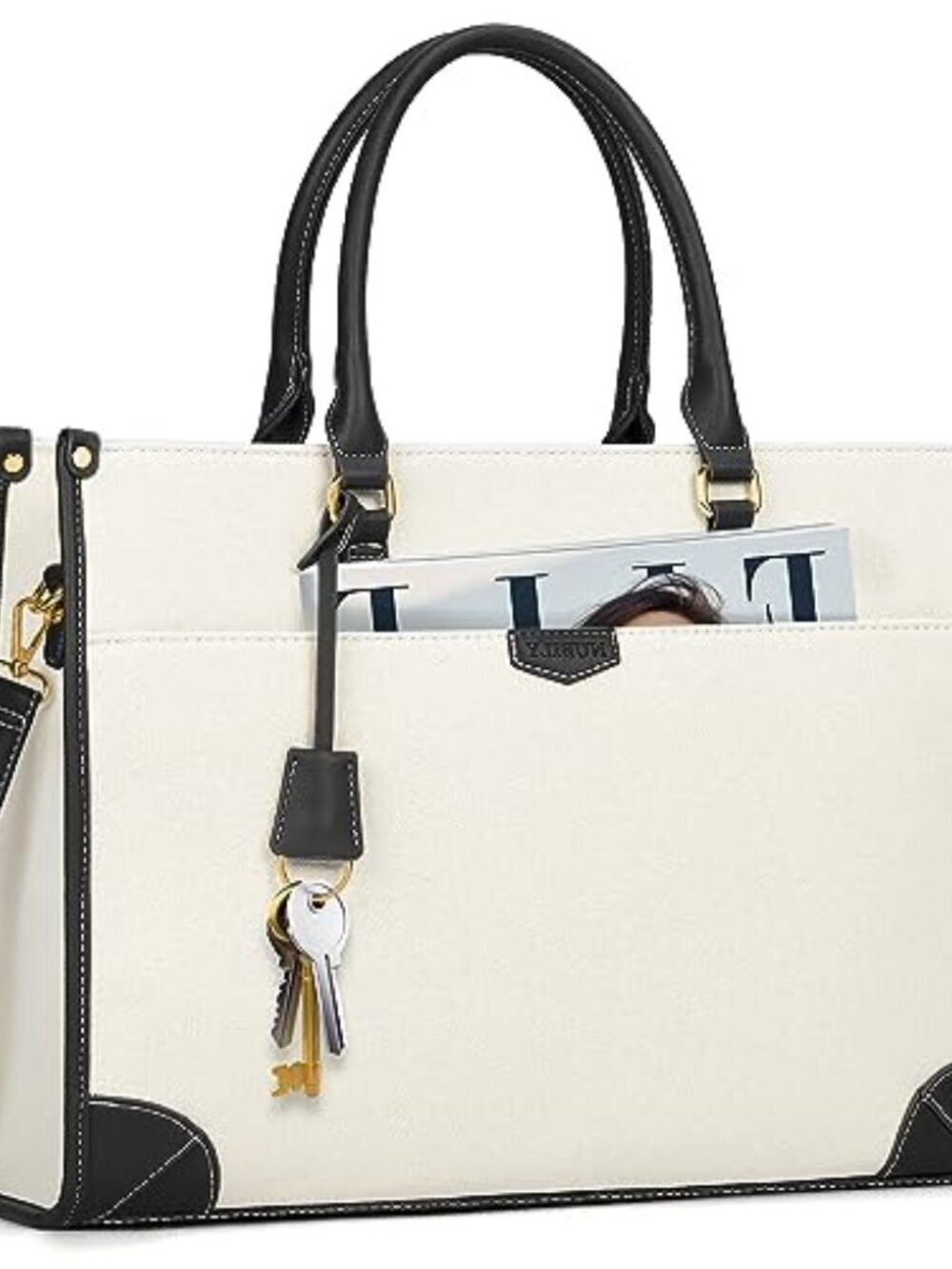 🆕 Laptop Bag for Women 15.6 inch Laptop Tote Bag Waterproof Canvas Work Bag
